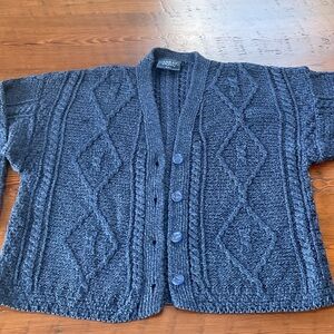 Irish sweater, Classic Blue Cardigan